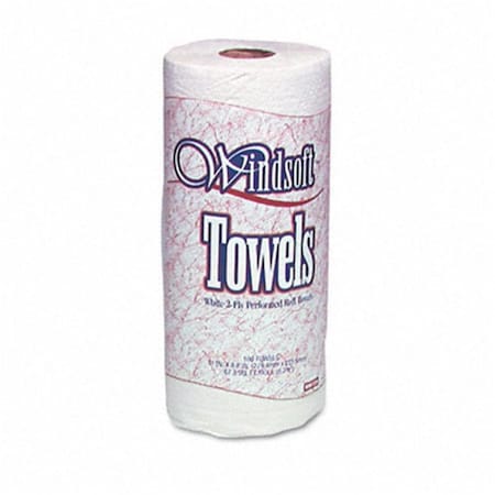 Windsoft Perforated Paper Towel Rolls 8-7/8 x 11 White 85/roll WI33200